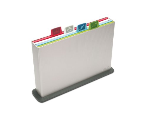 Joseph Joseph - Index™ Colour-coded chopping board set (Silver/Regular)